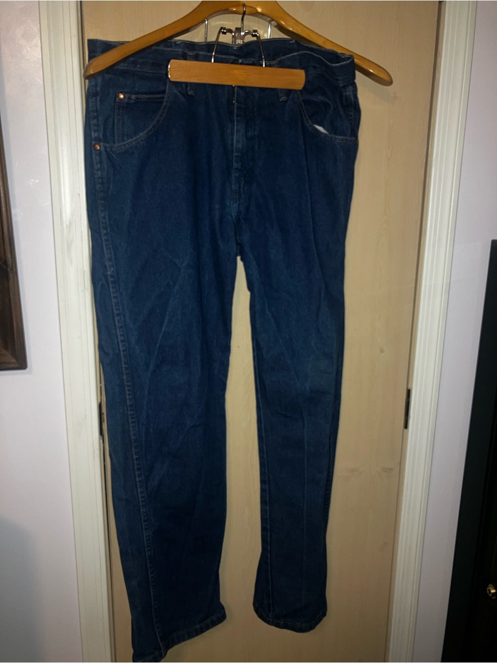 Wrangler  Men's Dark Blue Denim Jeans,W35/L32